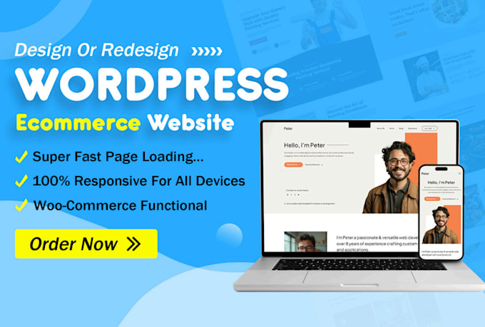 do design redesign or develop a modern wordpress website